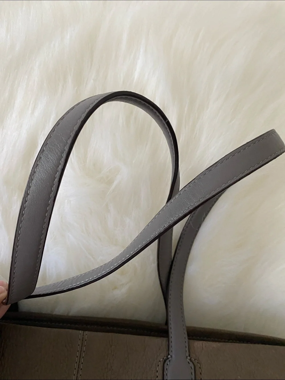 Kate Spade New York Pratt Street Brandice Suede Tote Bag in Taupe